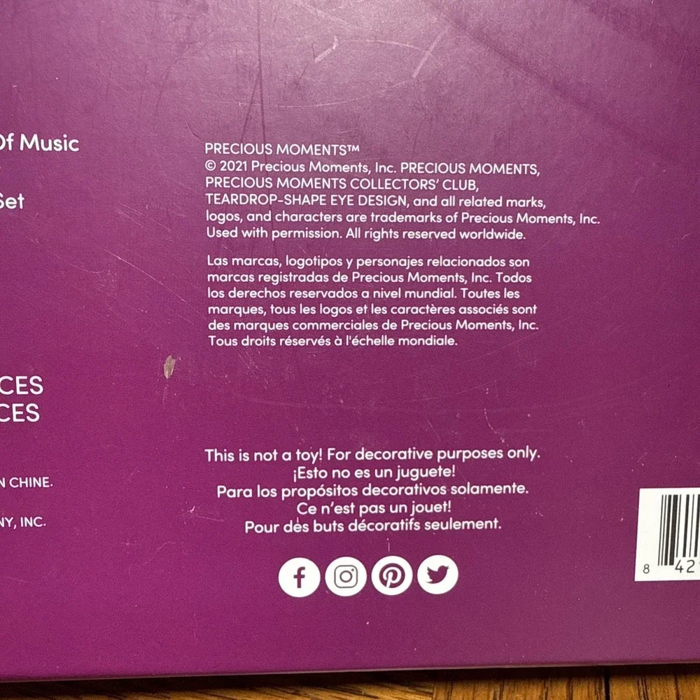 Precious Moments Ornament Box Set Music Collectors Club 2022 Make Your Own Kind